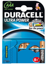 Duracell Alkaline Batterien \"Ultra Power\", 8er Set, Typ AAA