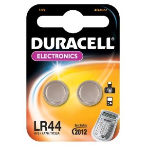 Duracell Alkaline Knopfzelle "Electronics", 2er Set, Typ LR44