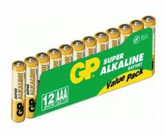 GP Super Alkaline Batterie, 12er Set, Typ Micro (AAA)